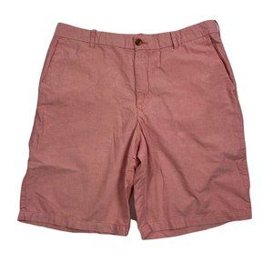 IZOD 36 Shorts Red Casual Flat Front Inseam 10.5"